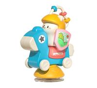 FVPKYUR Jouets d'activité de chaise haute, jouets de chaise haute avec des tasses sous-traitants - Tite d'activité de dessin animé collant de la de haute - Teether interactif éducatif pour le sol ou