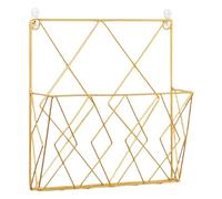 FVPKYUR Organisateur De Fichier Mural, Support De Rangement De Dossiers Avec Clou Non Marquant, Porte Revues Suspendu Porte Metal, -journaux Panier À Journaux Revue Mural