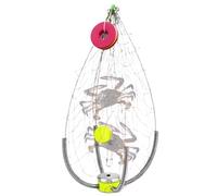 FVPKYUR Pièges à Crabes pour la Pêche au Crabe | Cage À Crabes Pliante Ouverture Et Fermeture Automatique | Pot Portable pour Débutants - Conçu pour Usage Eau Salée Eau Douce Étang Lacs Plage Quai
