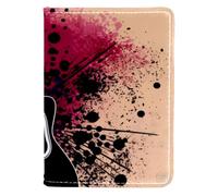 FVQL Étui à passeport en similicuir pour cartes 10 x 14 cm, guitare instrument de musique, Multicolore 3319, 10x14cm/4x5.5 in
