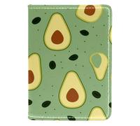 FVQL Étui de passeport en cuir synthétique, 10,2 x 14,9 cm, pour voyage, motif avocat de dessin animé, Multicolore 1953, 10x14cm/4x5.5 in