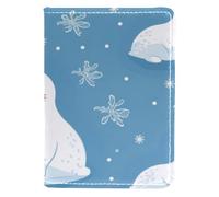FVQL Housse de passeport pour homme et femme, 10,2 x 14,9 cm, joli sceau animal dessin animé, Multicolore 2974, 10x14cm/4x5.5 in
