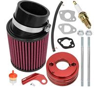 FVRITO Adaptateur de filtre à air haute performance amélioré pour moteur Predator 212 cc 6,5 CV Mini Bike Go Kart Racing Rouge