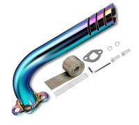 FVRITO Kit de tuyère d'échappement de collecteur d'admission coloré pour Predator 212cc 196cc 6,5HP GX160 GX200 Coleman CT200u BT200X CT200u-ex KT196 Baja Warrior MB200 Clone Go Kart Mini Bike