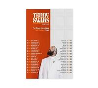 FVSLXXE Poster sur toile Singer Teddy Swims I've Tried Everything But Therapy - Décoration pour chambre à coucher, bureau, chambre - Cadeau 20 x 30 cm
