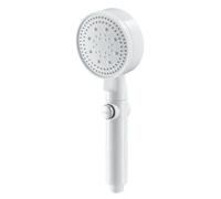 FVTVHEV Pommeau de Duche Pommeau de Douche Haute Pression Douchette Douche Salle de Bain Matériau en Acier Inoxydable Mode de débit d'eau en 6 étapes Parfait pour la Salle de Bain(Blanc)