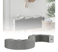 FVTVHEV Tabouret en Papier Pliant Canapé-Chaise Tabouret Relaxant en Papier Kraft Honeycomb Structure Design No Assembly Required Easy to Carry Idéal pour Les familles(Gray,28x40x500-600cm)