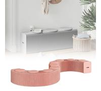 FVTVHEV Tabouret en Papier Pliant Canapé-Chaise Tabouret Relaxant en Papier Kraft Honeycomb Structure Design No Assembly Required Easy to Carry Idéal pour Les familles(Rose,28x40x500-600cm)