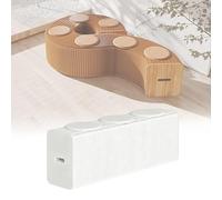 FVTVHEV Tabouret en Papier Pliant Pliable en accordéon Conception en nid d'abeille Capacité de Charge par siège 200 kg Aucun Assemblage requis Convient à Un Usage Domestique(Blanc,31x44x120-150cm)