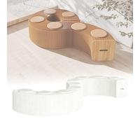 FVTVHEV Tabouret en Papier Pliant Pliable en accordéon Conception en nid d'abeille Capacité de Charge par siège 200 kg Aucun Assemblage requis Convient à Un Usage Domestique(Blanc,31x44x500-600cm)