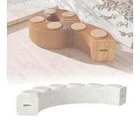 FVTVHEV Tabouret en Papier Pliant Pliable en accordéon Conception en nid d'abeille Capacité de Charge par siège 200 kg Aucun Assemblage requis Convient à Un Usage Domestique(Blanc,30x30x200-300cm)