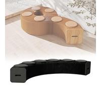 FVTVHEV Tabouret en Papier Pliant Pliable en accordéon Conception en nid d'abeille Capacité de Charge par siège 200 kg Aucun Assemblage requis Convient à Un Usage Domestique(Noir,30x30x200-300cm)