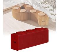 FVTVHEV Tabouret en Papier Pliant Pliable en accordéon Conception en nid d'abeille Capacité de Charge par siège 200 kg Aucun Assemblage requis Convient à Un Usage Domestique(Rouge,31x44x120-150cm)