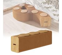 FVTVHEV Tabouret en Papier Pliant Pliable en accordéon Conception en nid d'abeille Capacité de Charge par siège 200 kg Aucun Assemblage requis Convient à Un Usage Domestique(Marron,31x44x120-150cm)