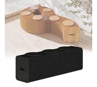 FVTVHEV Tabouret en Papier Pliant Pliable en accordéon Conception en nid d'abeille Capacité de Charge par siège 200 kg Aucun Assemblage requis Convient à Un Usage Domestique(Noir,31x44x120-150cm)