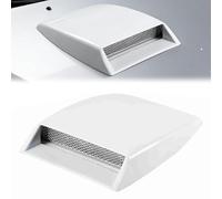 FVVWVRCSX Prise d'air Capot Décorative,pour Ford Transit Custom 2013-2024 2025 2026 Entrée d'air Factice de Voiture Scoop de Capot Tuning Look Sportif Agressif,White