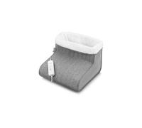 medisana FW 150 chauffe-pieds en tricot, chauffe-pieds électrique, 3 réglages de température, arrêt automatique, protection contre la surchauffe, doublure intérieure pelucheuse et lavable