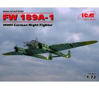 Fw 189A-1 Chasseur De Nuit Allemand WWII 1:72 Kit De Modèle En Plastique ICM