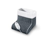 Beurer Chauffe-pieds FW 20 – doublure peluche, 3 niveaux, arrêt auto, lavable, gris