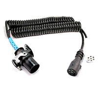 FW Besoins Véhicules Adaptateur Wilms Câble spiralé Câble spirale électrique 24 V 15 pôles & 2 x 7 broches. Cintre pour camion de 4 m