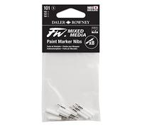 FW Daler Rowney Lot de 8 marqueurs à peinture Blanc 0,8 mm