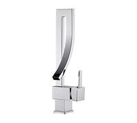 FW Robinet Lavabo Robinet Salle De Bain, Moderne Design Élégant Laiton Chromé Mitigeur Lavabo Pivotant À 360° Eau Chaude Et Froide Disponible, Valve En Céramique