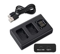 FW50 Chargeur USB Rapide Double LCD Petit Léger pour Batterie Sony NP-FW50
