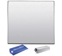 FWEEK Tapis Isolant Thermique Aluminium 200x200cm, Tapis de Sol Isolant Pliable, Tapis Isolant pour Matelas 200 cm, Imperméable EVA Double Face pour Camping, Yoga, Pique-Nique