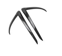 fwefg pour Tesla pour Modèle 3 Y 2017-2022 Avant Antibrouillard Sourcil Vent Couteau Antibrouillard Garniture Carbone Look Lame Garniture Lumière fwefg (Couleur : Model 3 17-21 Carbon)