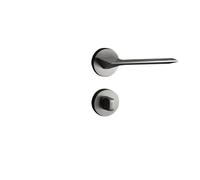 FWFDTQBSP Serrure de porte en bois Invisible, secrète fendue, serrure à langue, poignée chambre coucher intérieure, alliage zinc, cachée(Steel Gray A08 227)