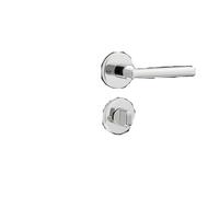 FWFDTQBSP Serrure de porte en bois Invisible, secrète fendue, serrure à langue, poignée chambre coucher intérieure, alliage zinc, cachée(Bright chrome A01 05)