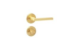 FWFDTQBSP Serrure de porte en bois Invisible, secrète fendue, serrure à langue, poignée chambre coucher intérieure, alliage zinc, cachée(Brushed copper A01 05)