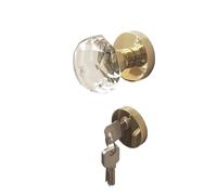 FWFDTQBSP Serrure de porte en cristal, serrure à bille, lumière dorée américaine, intérieure luxe, style européen simple, fendue silencieuse for chambre coucher(113Golden room door lock)