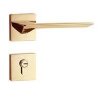 FWFDTQBSP Serrure de porte magnétique silencieuse for chambre à coucher, serrure dorée fendue,(Golden silent door lock)