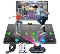 FWFX Tapis de Danse pour Enfants et Adultes - Exercice et Remise en Forme pour TV, Sans Fil Double Utilisateur, Électronique Musical avec Caméra HD