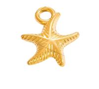 FWJUNHUYC Les accessoires de bijoux à faire soi-même ne se décolorent pas. Accessoires de collier haut de gamme galvanoplastie en or véritable 18 carats en acier inoxydable pendentif unique