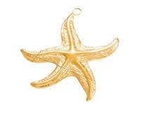 FWJUNHUYC Les accessoires de bijoux à faire soi-même ne se décolorent pas. Accessoires de collier haut de gamme galvanoplastie en or véritable 18 carats en acier inoxydable pendentif unique