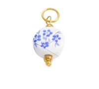 FWJUNHUYC Les accessoires de bijoux à faire soi-même ne se décolorent pas. Accessoires de collier haut de gamme galvanoplastie en or véritable 18 carats en acier inoxydable pendentif unique