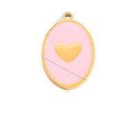 FWJUNHUYC Les accessoires de bijoux à faire soi-même ne se décolorent pas. Accessoires de collier haut de gamme galvanoplastie en or véritable 18 carats en acier inoxydable pendentif unique