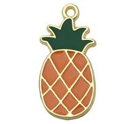 FWJUNHUYC Pendentif en forme de fruit coloré - Accessoires de bijoux en alliage d'huile - Accessoires de bijoux à faire soi-même - Bracelet collier, boucles d'oreilles, Calcédoine