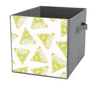 FWJZDSP Bacs de rangement d'avertissement de piège avec poignées, organisateurs de placard et boîtes de rangement, panier pliant pour étagères, taille unique
