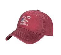 FWJZDSP Casquette de Baseball Ajustable à Profil Bas pour Homme et Femme, Noire, pour défendre la démocratie et Voter