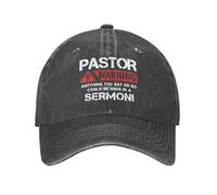 FWJZDSP Casquette de Baseball Ajustable « Pasteur Warning Anything You Say » pour Hommes