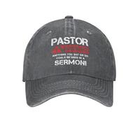 FWJZDSP Casquette de Baseball Ajustable « Pasteur Warning Anything You Say » pour Hommes