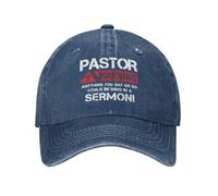 FWJZDSP Casquette de Baseball Ajustable « Pasteur Warning Anything You Say » pour Hommes
