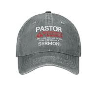 FWJZDSP Casquette de Baseball Ajustable « Pasteur Warning Anything You Say » pour Hommes