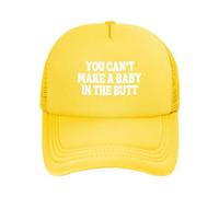 FWJZDSP Casquette en Maille « You Can't Make A Baby in The Butt » pour Homme et Femme, Casquette de Baseball, Cadeau pour Papa, Casquette de Camionneur réglable