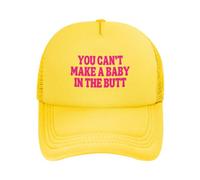 FWJZDSP Casquette en Maille « You Can't Make A Baby in The Butt » pour Homme et Femme, Casquette de Baseball, Cadeau pour Papa, Casquette de Camionneur réglable