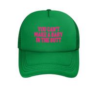 FWJZDSP Casquette en Maille « You Can't Make A Baby in The Butt » pour Homme et Femme, Casquette de Baseball, Cadeau pour Papa, Casquette de Camionneur réglable