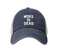 FWJZDSP Casquette « Woke is Dead » pour Hommes, Style Papa, Casquette Graphique